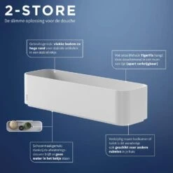 Tiger 2-store Badkamer Wandrek - Wit -Meubels Voor Thuis 9488201