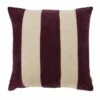 By FonQ Stripe Sierkussen 50 X 50 Cm - Aubergine -Meubels Voor Thuis 9488520