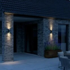 Nordlux Nico Wandlamp - Rond - Zwart -Meubels Voor Thuis 9489083