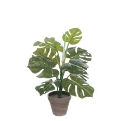 Mica Decorations Monstera Kunstplant - H48 X Ø39 Cm - Groen