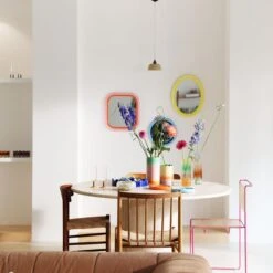 &k Amsterdam Sleek Spiegel Vierkant - Roze -Meubels Voor Thuis 9490655