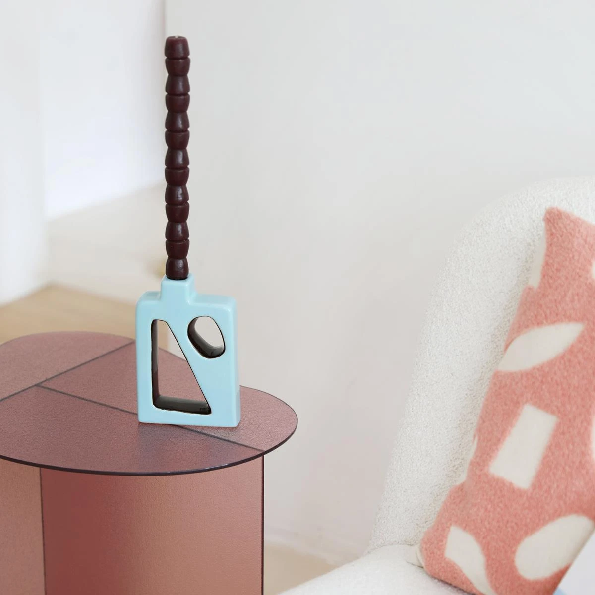 &k Amsterdam Flush Kandelaar - Blauw 4 &k Amsterdam Flush Kandelaar - Blauw - Afbeelding 2