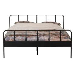WOOOD Tweepersoonsbed Mees - Metaal - Zwart - 90x208x165 16 WOOOD Tweepersoonsbed Mees - Metaal - Zwart - 90x208x165 -Meubels Voor Thuis 9491096