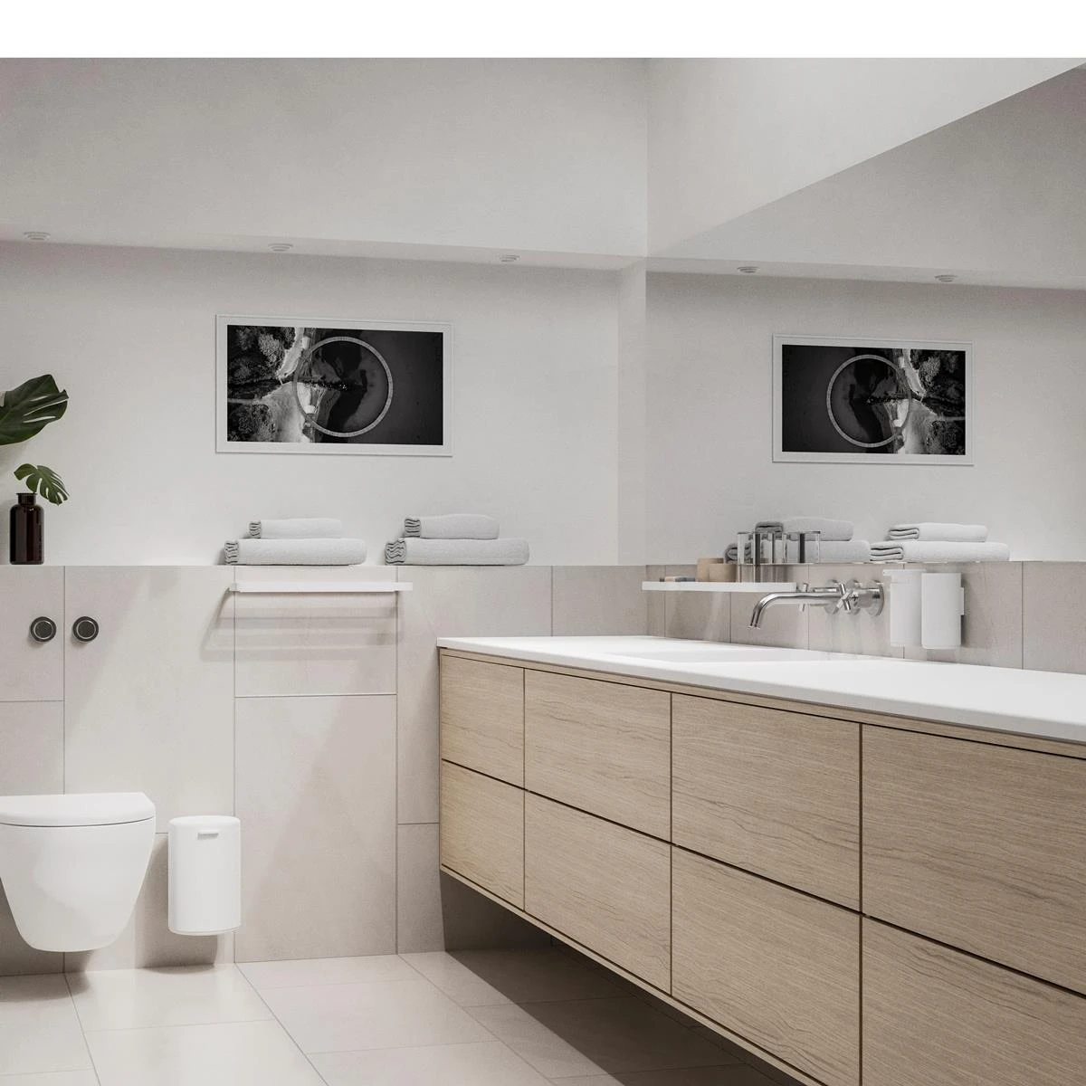 Zone Denmark Rim Toiletrolhouder - Wit 4 Zone Denmark Rim Toiletrolhouder - Wit - Afbeelding 2