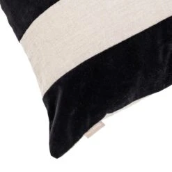 By FonQ Stripe Sierkussen 50 X 50 Cm - Zwart -Meubels Voor Thuis 9494700 1