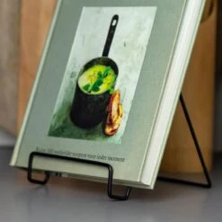 QUVIO Boekenstandaard Metaal - Zwart -Meubels Voor Thuis 9495818