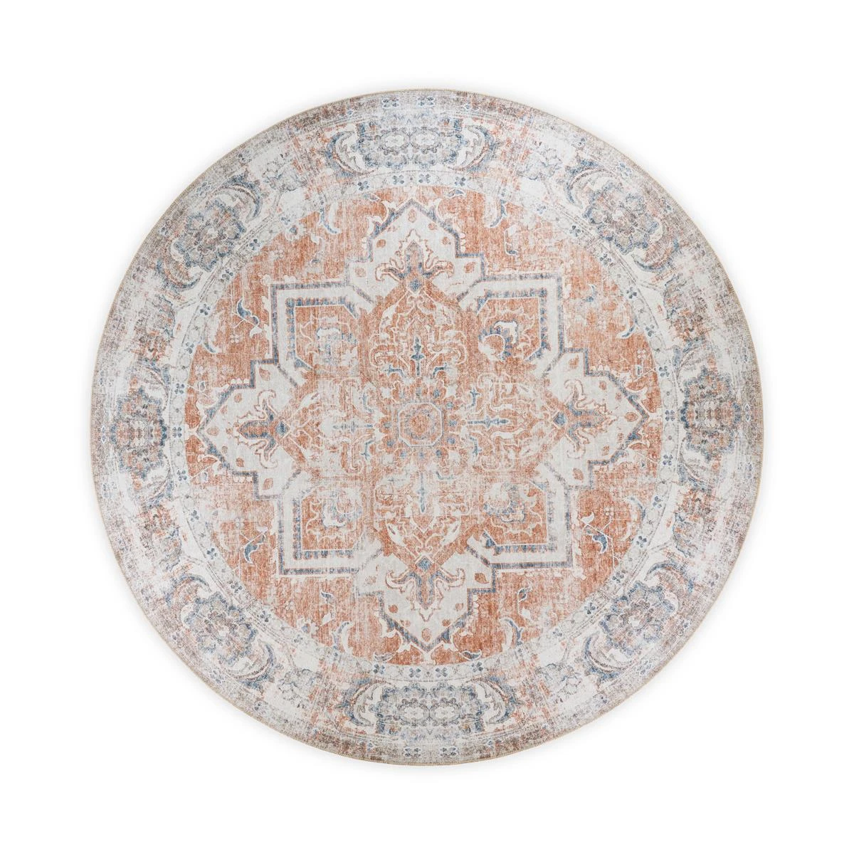 Artichok Valerie Vloerkleed Oranje - Ø 200 Cm 3 Artichok Valerie Vloerkleed Oranje - Ø 200 Cm