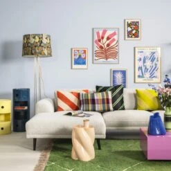 HKliving Striped Velvet Sierkussen 40 X 60 Cm -Meubels Voor Thuis 9497399