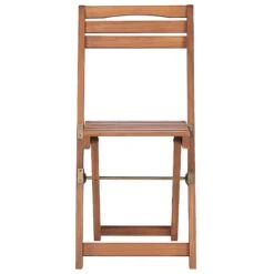 Beliani - LENOLA - Bistroset Voor 2 - Lichte Houtkleur - Acaciahout -Meubels Voor Thuis 9505466