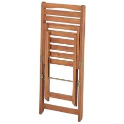 Beliani - LENOLA - Bistroset Voor 2 - Lichte Houtkleur - Acaciahout -Meubels Voor Thuis 9505472