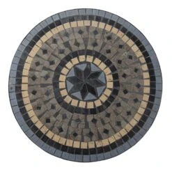 Clayre & Eef Bistroset Bistrotafel Bistrostoel 3-delig Ø 60x72 Cm -Meubels Voor Thuis 9507891