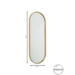 Fragix Boston Spiegel Ovaal - Goud - Metaal - 80x30 11 Fragix Boston Spiegel Ovaal - Goud - Metaal - 80x30 -Meubels Voor Thuis 9542910