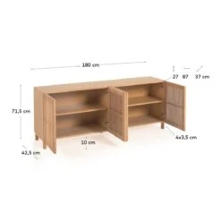 Kave Home Dressoir Beyla In Eiken -Meubels Voor Thuis 9545056