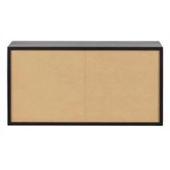 Vtwonen Lower Case 2-deurs - Grenen - Zwart - 41x81x35 -Meubels Voor Thuis 9545130