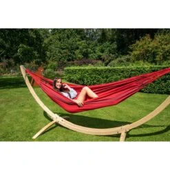 Tropilex® Hangmat Met Standaard Eénpersoons Wood & Dream Red Rood 15 Tropilex® Hangmat Met Standaard Eénpersoons Wood & Dream Red Rood -Meubels Voor Thuis 9559921