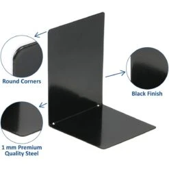 Gorillz Design- Regal- Boekensteun 2 Stuks -Zwart -Meubels Voor Thuis 9563609