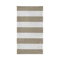 Cinderella Strandlaken Dune Stripe - Egyptisch Katoen - Sand - 100x200
