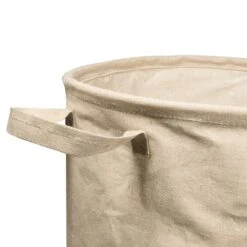 QUVIO Wasmand Rond - Kraftlook - L -Meubels Voor Thuis 9567386