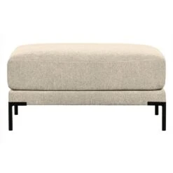 Vtwonen Couple Poef - Polyester - Zand - 44x100x100 -Meubels Voor Thuis 9570056