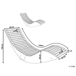 Beliani - BRESCIA - Strandstoel - Lichte Houtkleur - Acaciahout 25 Beliani - BRESCIA - Strandstoel - Lichte Houtkleur - Acaciahout -Meubels Voor Thuis 9573157