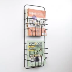 LOFT42 Rowan Large Tijdschriftenrek - Zwart - Metaal -Meubels Voor Thuis 9583392