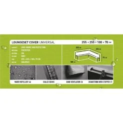 Madison Tuinmeubelhoes 255 X 255 X 70 Cm -Meubels Voor Thuis 9594735