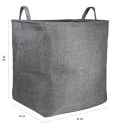 QUVIO Wasmand 'Laundry' - Grijs - L -Meubels Voor Thuis 9596292