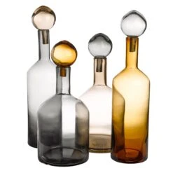 POLSPOTTEN Bubbles & Bottles Chic Karaffen Set Van 4