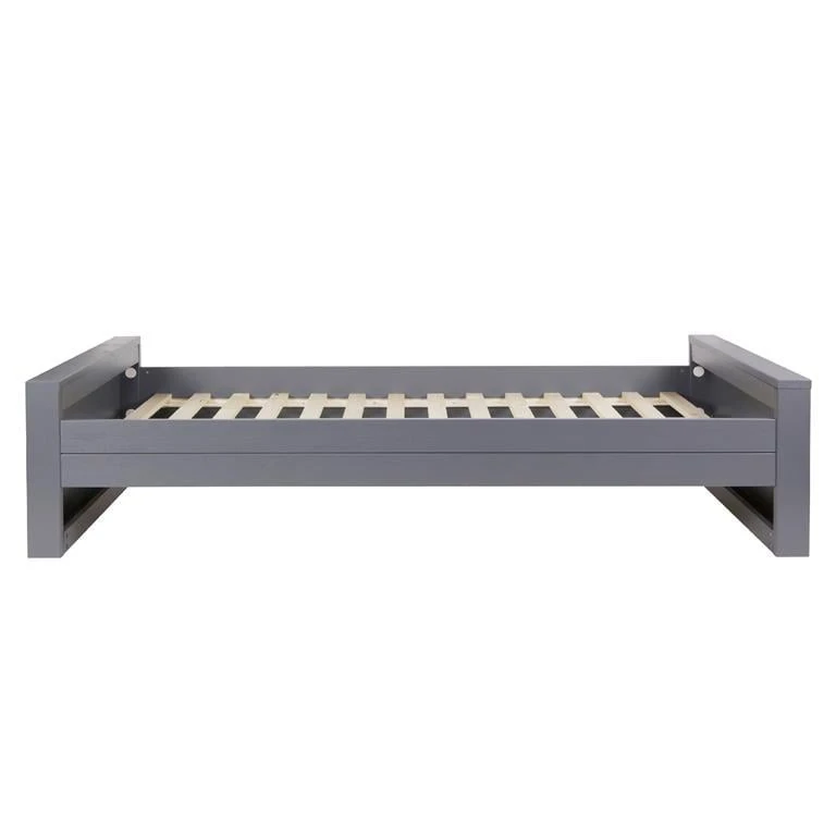 Woood Dennis Bed 90 X 200 Cm - Donkergrijs 5 Woood Dennis Bed 90 X 200 Cm - Donkergrijs - Afbeelding 3