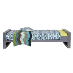 Woood Dennis Bed 90 X 200 Cm - Donkergrijs 20 Woood Dennis Bed 90 X 200 Cm - Donkergrijs -Meubels Voor Thuis 9664792