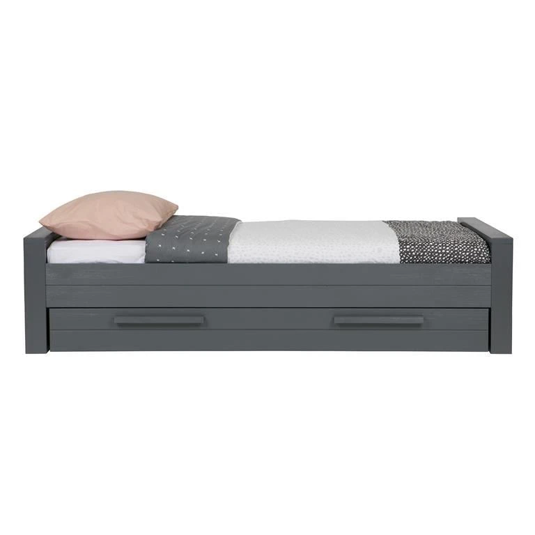 Woood Dennis Bed 90 X 200 Cm - Donkergrijs 9 Woood Dennis Bed 90 X 200 Cm - Donkergrijs - Afbeelding 7