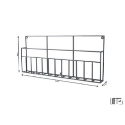 LOFT42 Maggy Tijdschriftenrek Large - Metaal - Mat Zwart -Meubels Voor Thuis 9666449