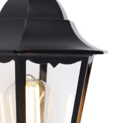 QAZQA Buiten Wandlantaarn Zwart Met Bewegingssensor IP44 - Havana -Meubels Voor Thuis 9670965