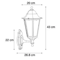 QAZQA Buiten Wandlantaarn Zwart Met Bewegingssensor IP44 - Havana -Meubels Voor Thuis 9670966