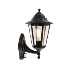QAZQA Buiten Wandlantaarn Zwart Met Bewegingssensor IP44 - Havana -Meubels Voor Thuis 9670972