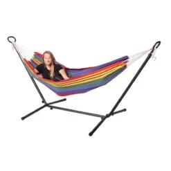 123Hammock Hangmat Eénpersoons Ibiza Single Veelkleurig -Meubels Voor Thuis 9672544