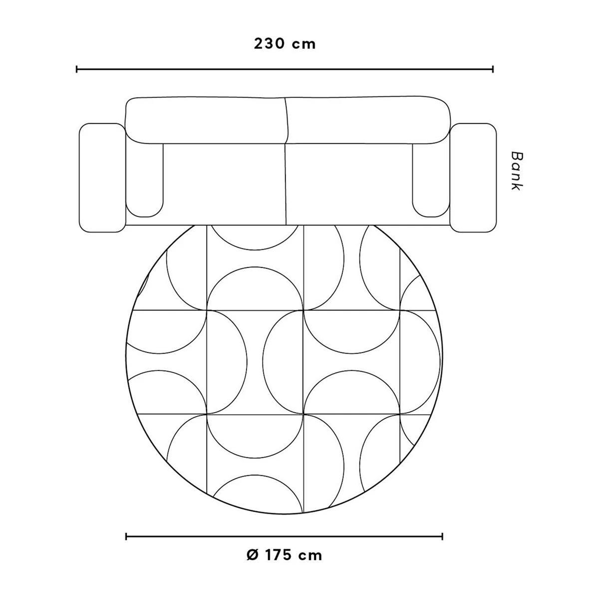 Dutchbone Bodega Vloerkleed Ø 175 Cm - Groen 13 Dutchbone Bodega Vloerkleed Ø 175 Cm - Groen - Afbeelding 11