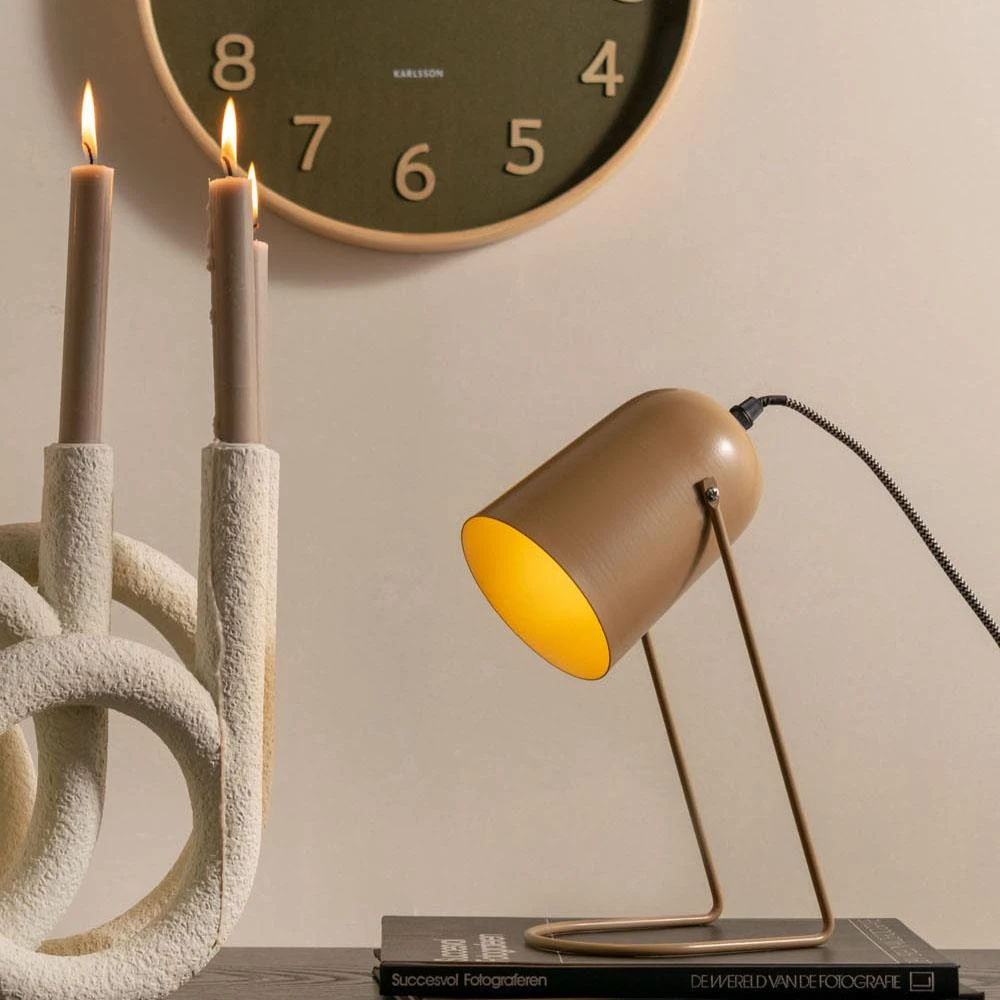 Karlsson Pure Wood Grain Klok - Mosgroen 5 Karlsson Pure Wood Grain Klok - Mosgroen - Afbeelding 3