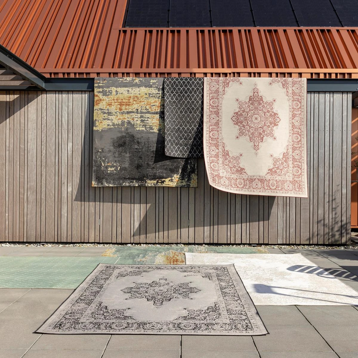 Zuiver Crossley Vloerkleed 170 X 240 Cm - Groen 4 Zuiver Crossley Vloerkleed 170 X 240 Cm - Groen - Afbeelding 2