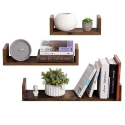 ACAZA Wandplank Vintage Bruin