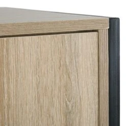 Beliani - SCHWEDT - Wandkast - Lichte Houtkleur - Vezelplaat -Meubels Voor Thuis 9722837