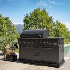 Boretti Luciano Barbecue Incl. Koelkast B 153 X D 60 Cm -Meubels Voor Thuis 9727849