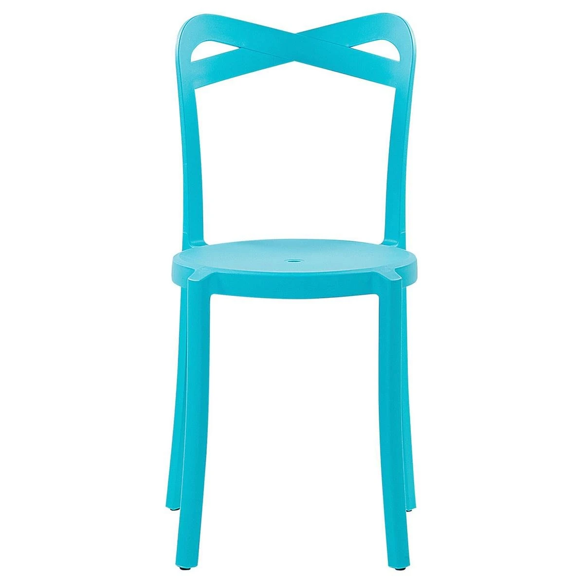 Beliani - SERSALE|CAMOGLI - Bistroset Voor 2 - Blauw|Wit - Synthetisch 7 Beliani - SERSALE|CAMOGLI - Bistroset Voor 2 - Blauw|Wit - Synthetisch - Afbeelding 5