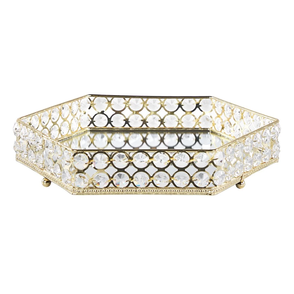 Beliani - VATAN - Dienblad - Goud - IJzer 3 Beliani - VATAN - Dienblad - Goud - IJzer