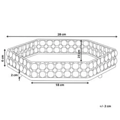 Beliani - VATAN - Dienblad - Goud - IJzer 11 Beliani - VATAN - Dienblad - Goud - IJzer -Meubels Voor Thuis 9746543