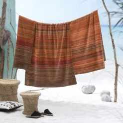 Seahorse Strandlaken Sunset - 100x200 Cm - Terra -Meubels Voor Thuis 9746984