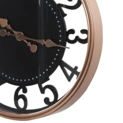 Beliani - ALLOZA - Wandklok - Zwart - Synthetisch Materiaal -Meubels Voor Thuis 9749912