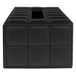 LYVION Tissue Opbergdoos PU Leer - Zwart -Meubels Voor Thuis 9761420