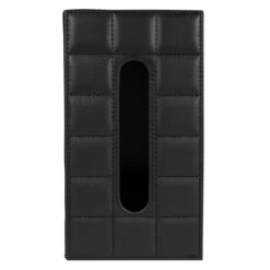 LYVION Tissue Opbergdoos PU Leer - Zwart -Meubels Voor Thuis 9761422