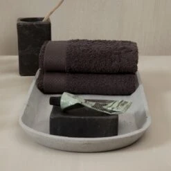 Seahorse Gastendoek Pure - 30 X 50 Cm - Basalt -3 Stuks -Meubels Voor Thuis 9771697